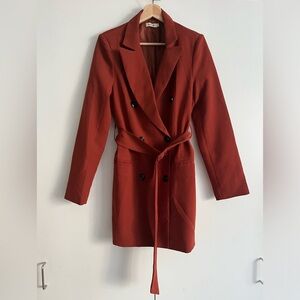 Essue Brick Red blazer dress. Size 4.